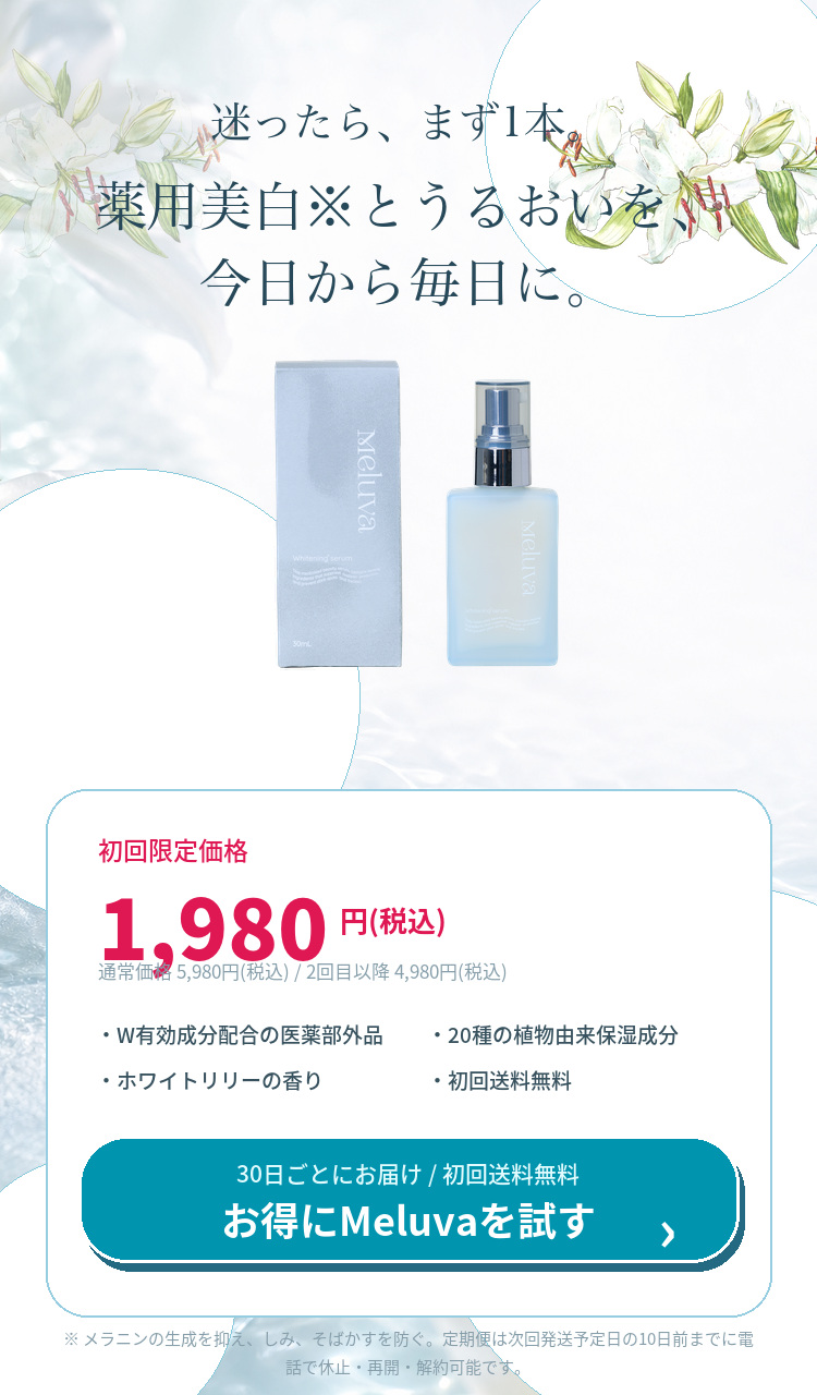 Meluva 初回限定価格 1,980円 税込 最終オファー